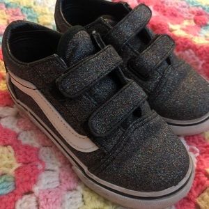 Vans sparkling black